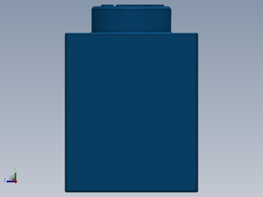 乐高套装 4421基本积木-300823 Bright Blue Brick 1 x 8.SLDPRT右视缩略图