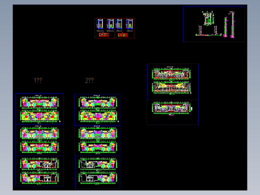 某大型高层住宅辐射采暖施工CAD布置图