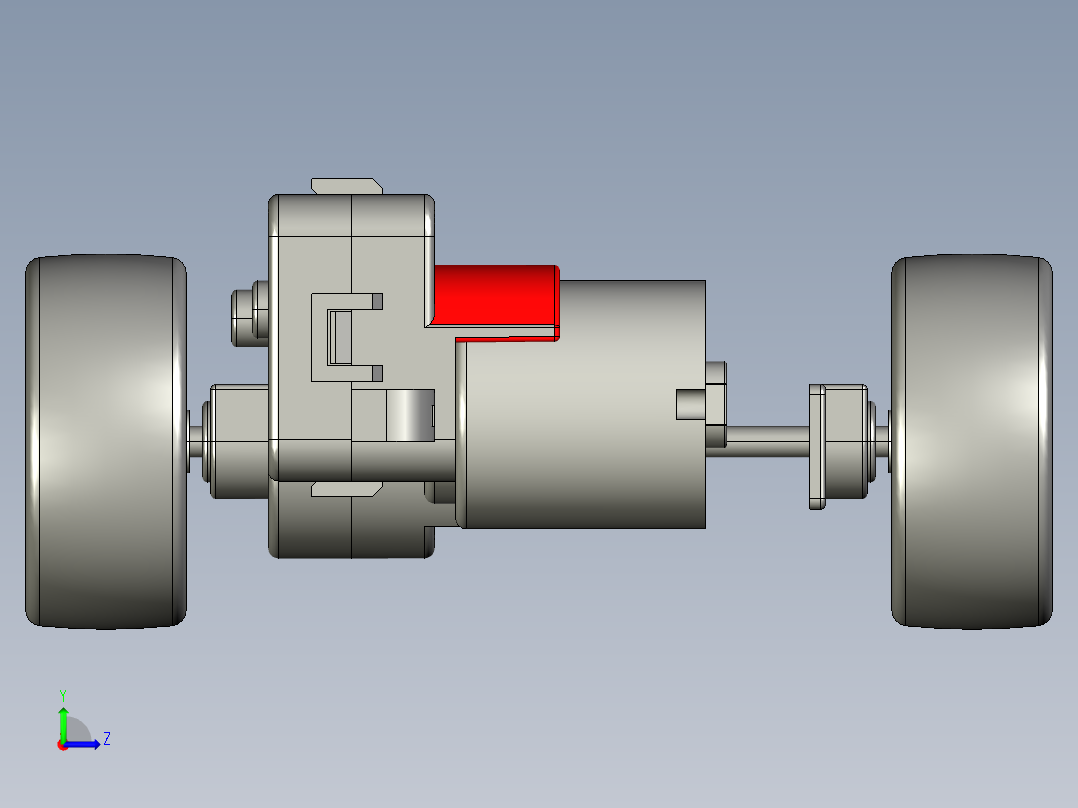 玩具遥控车左视图