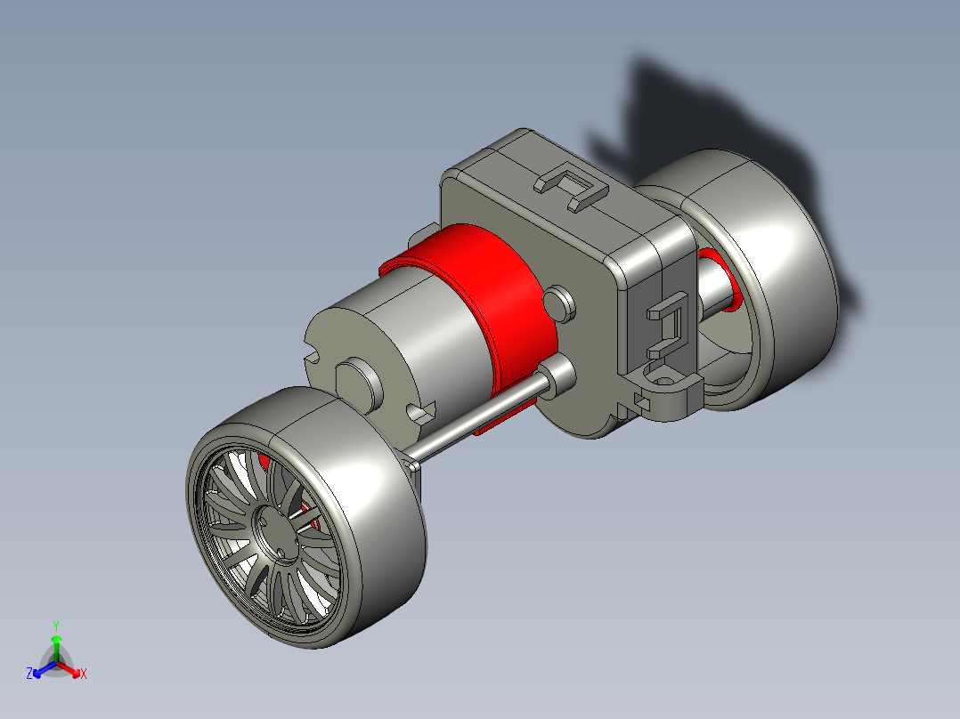 玩具遥控车正等轴测图
