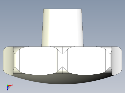 星型把手(鑄鋼)2465-3D多系列多零件图纸模型俯视缩略图