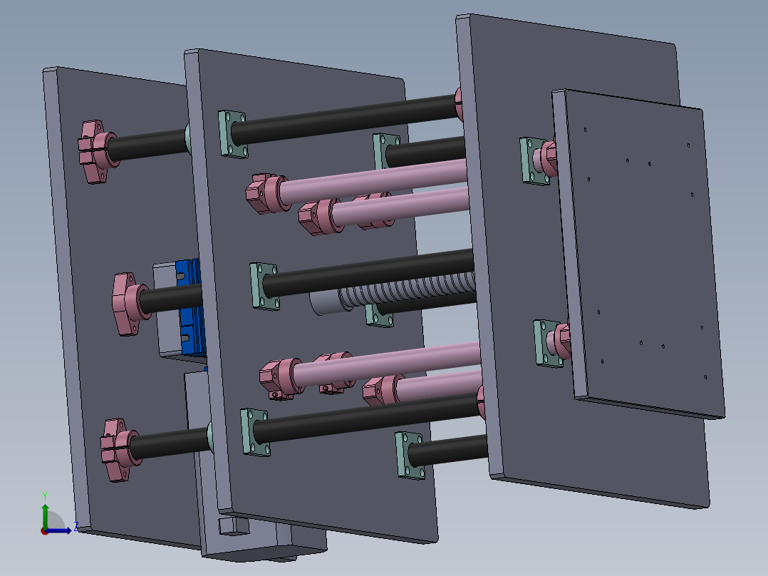 300mm升降台左视图