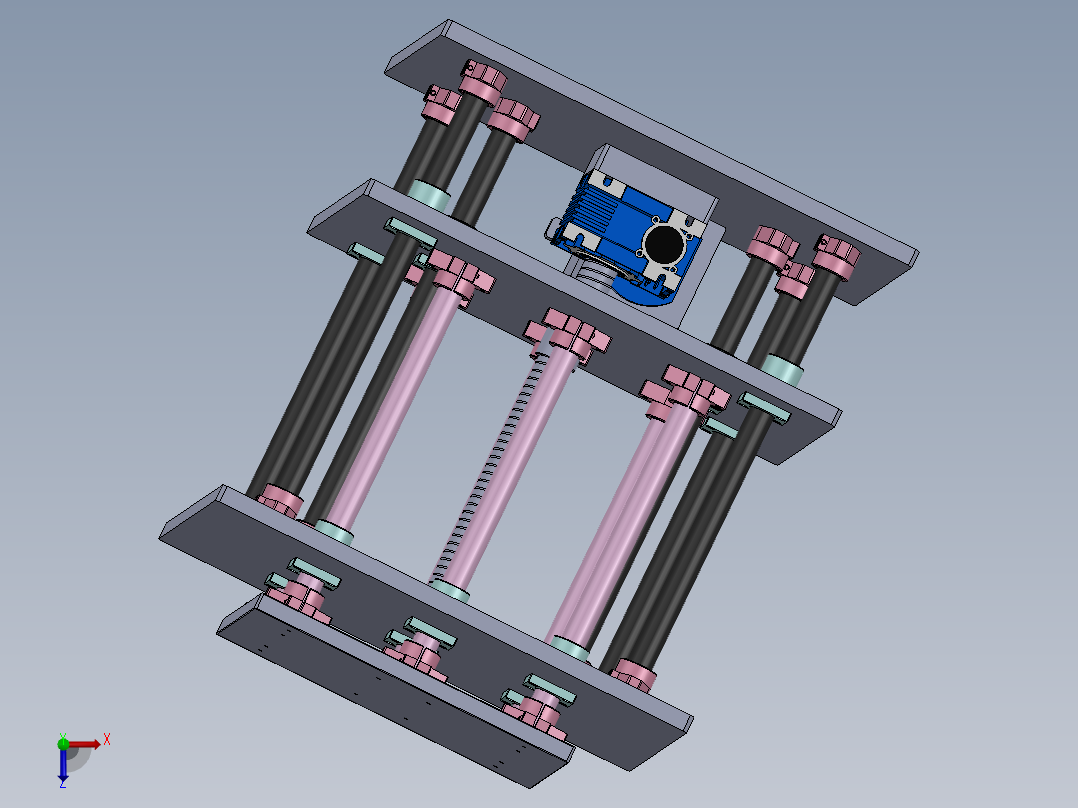 300mm升降台俯视图