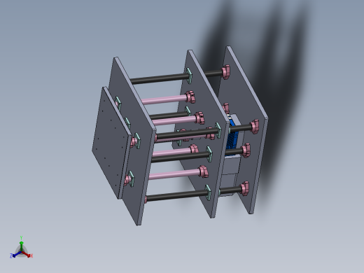 300mm升降台正等轴测缩略图