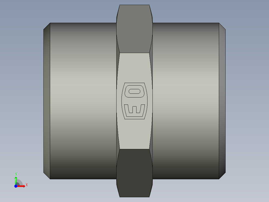 卡套式工业通用硬管接头EO Union G22LCFX前视图