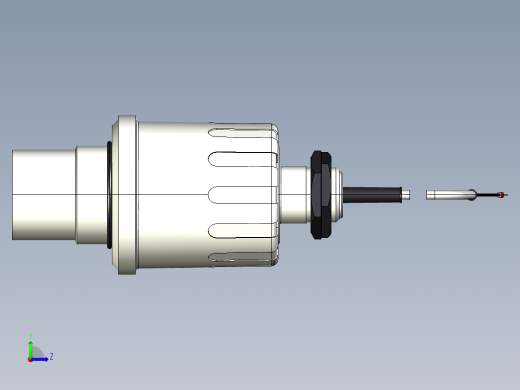 超声波设备ENSOR-RANGE-6m-19.7ft-PVDF-BODY-4-20mA-2-wireHART-NPT-THREAD左视缩略图