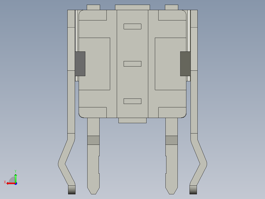 15N型侧面操纵轻触开关后视图