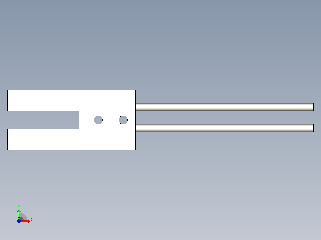 槽型光纤FT-U83前视图