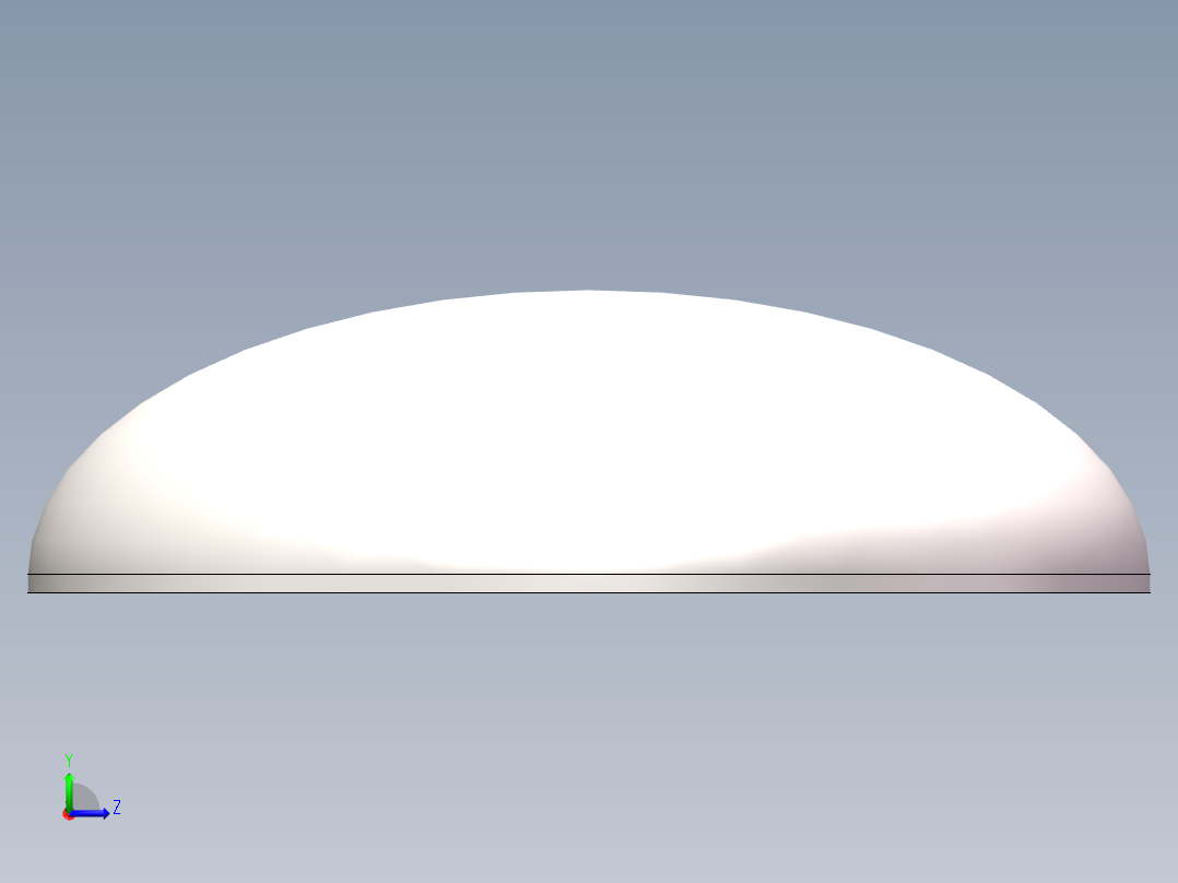 EHA椭圆形封头DN1500左视图