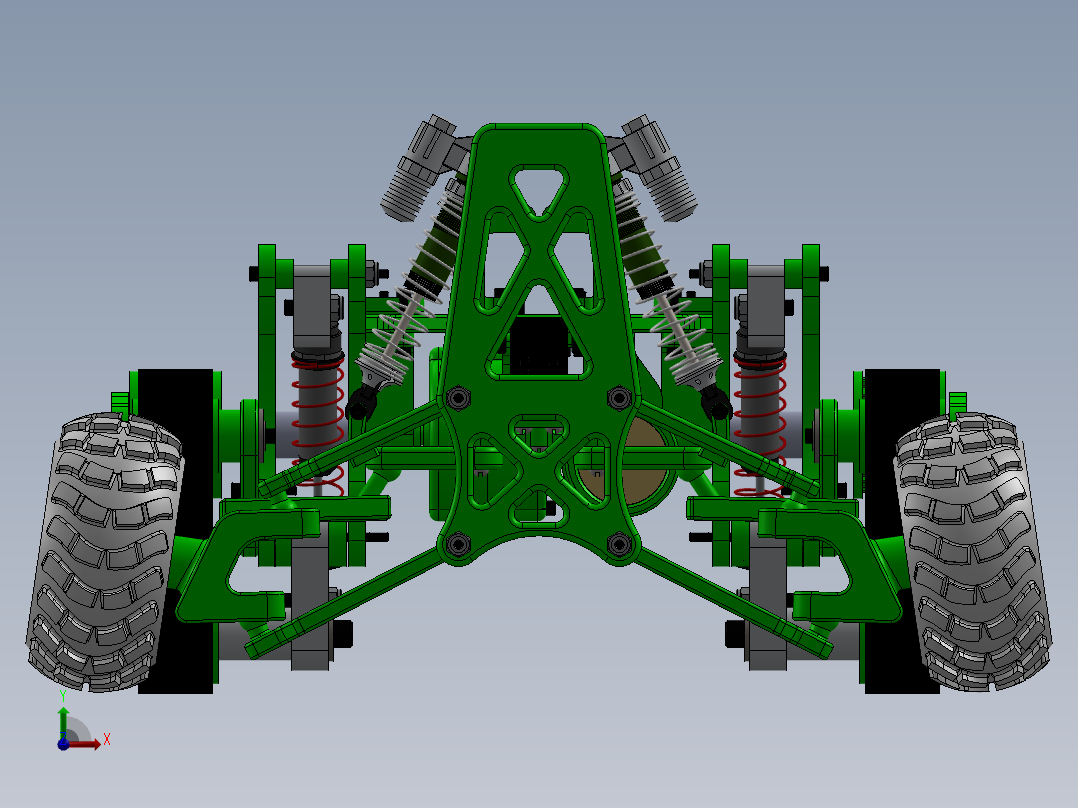805探险机器人越野车SW设计前视图