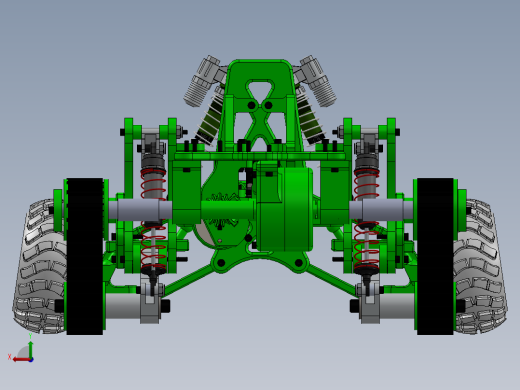 805探险机器人越野车SW设计后视缩略图