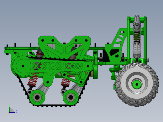805探险机器人越野车SW设计左视缩略图