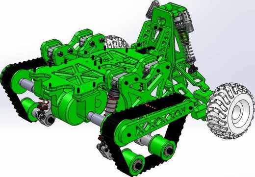 805探险机器人越野车SW设计缩略图