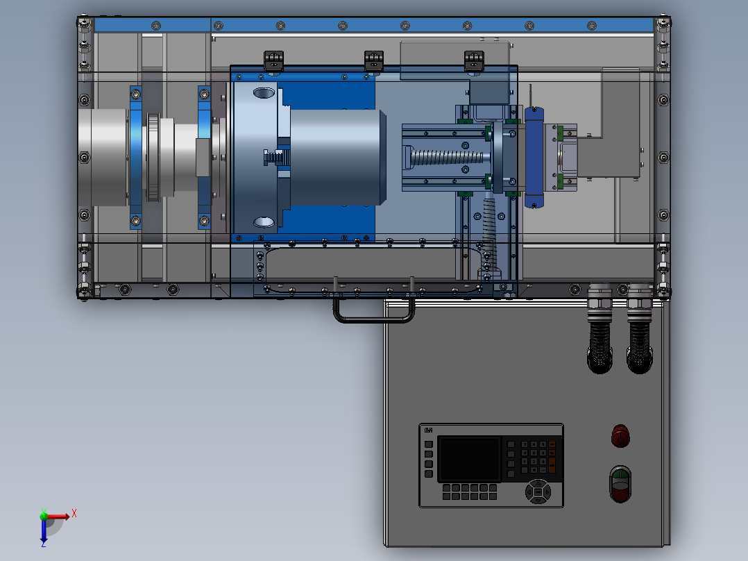 圆管倒角机俯视图
