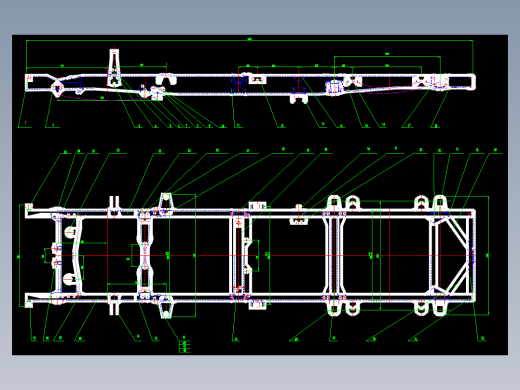 低速载货汽车车架及悬架系统设计（只有CAD图纸）