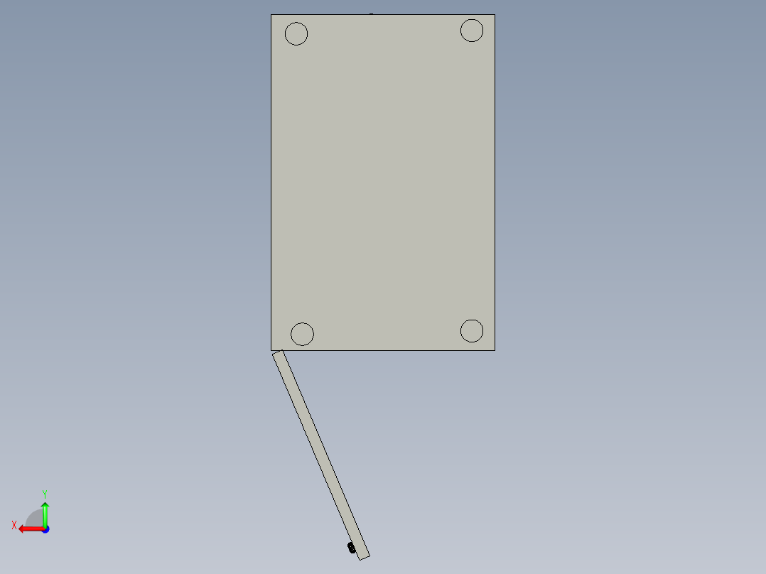 医院房间储物柜后视图