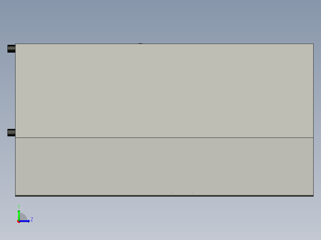 医院房间储物柜左视图