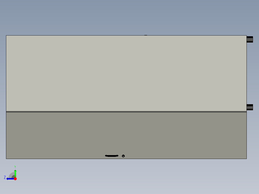 医院房间储物柜右视图