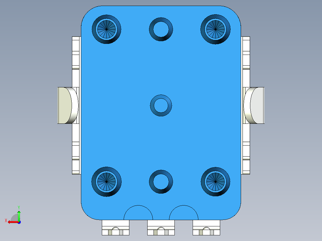 带白色指示线的绝缘轴电位计9mm后视图