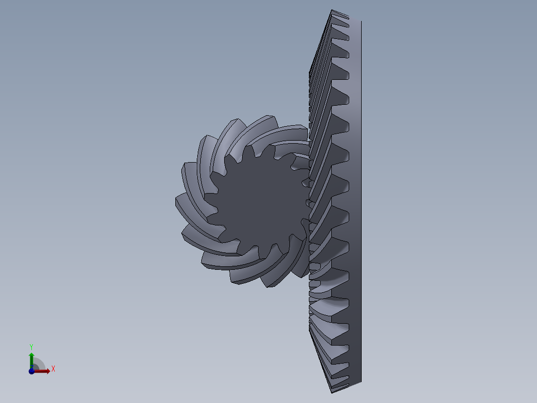 齿轮啮合 (106)前视图