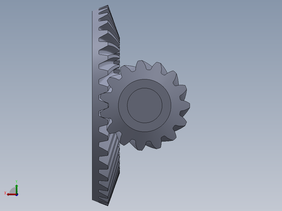 齿轮啮合 (106)后视图
