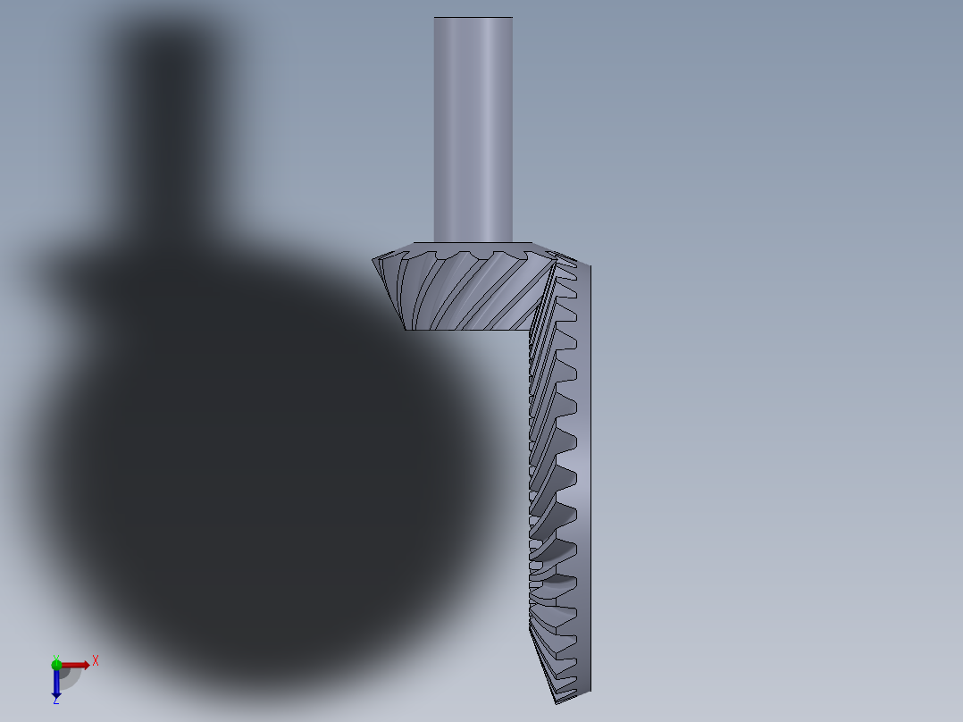 齿轮啮合 (106)俯视图