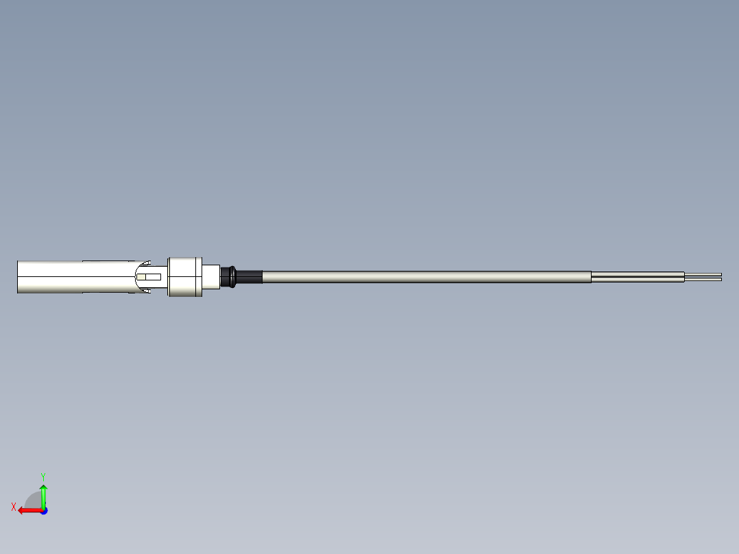 超声波设备-PVDF-BODY-CABLE-0.5in-NPT后视图
