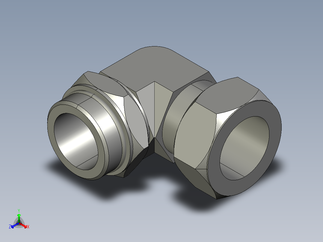 卡套式工业通用硬管接头24_c5bu-s主视图