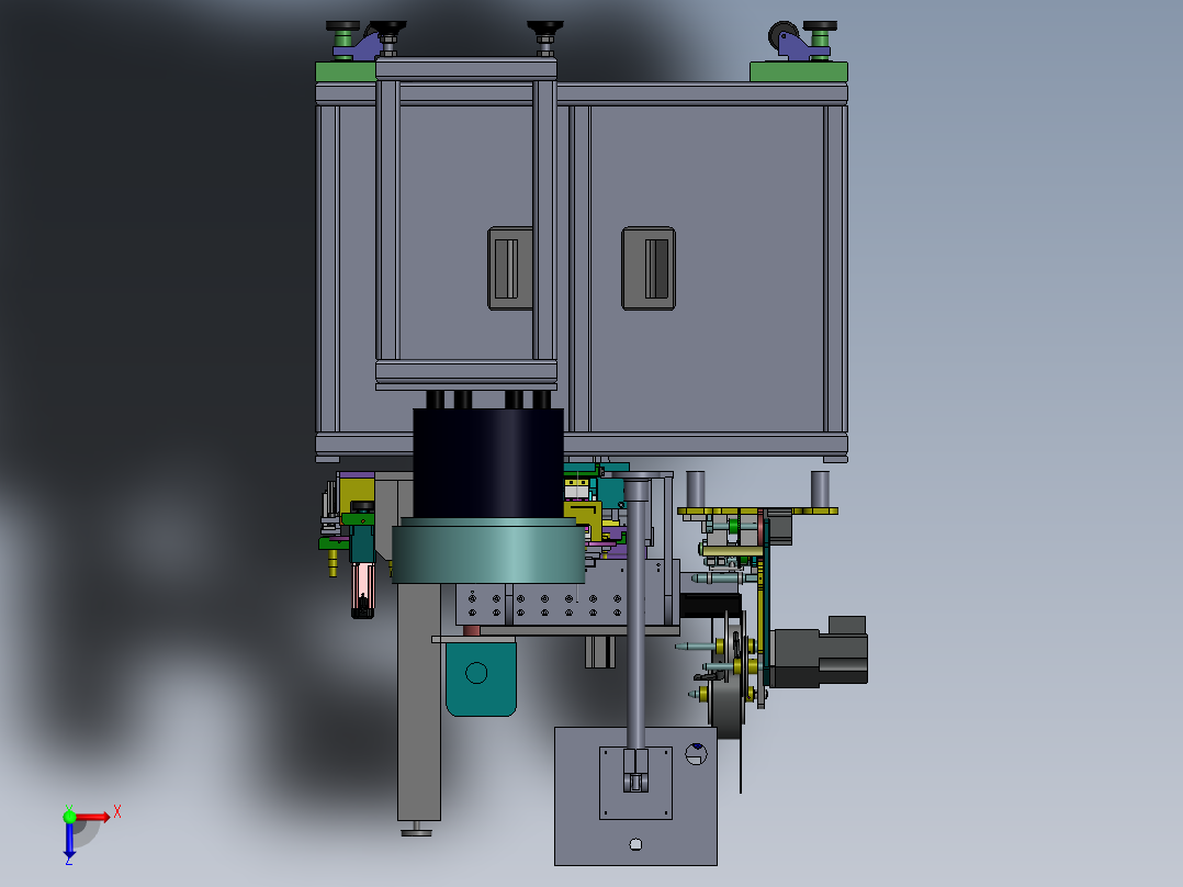 自动镭雕封装sw18俯视图