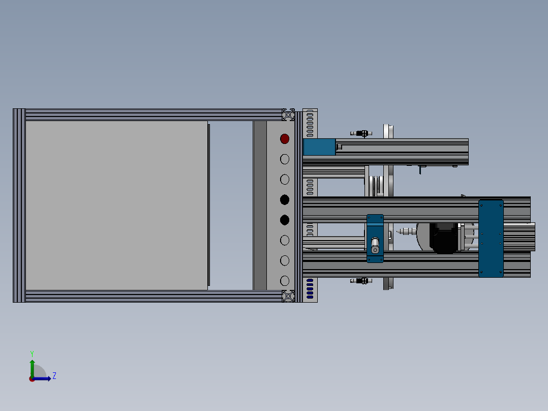 转盘加工机sw22可编辑左视图