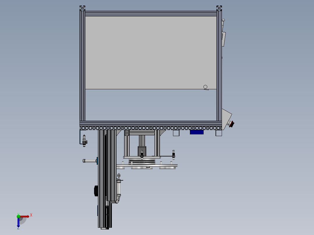 转盘加工机sw22可编辑俯视图