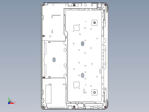 键盘外壳4.5轴钻斜孔UG编程程序模型前视缩略图