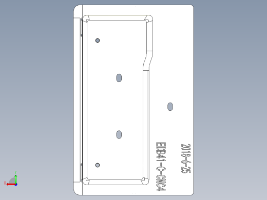 键盘外壳4.5轴钻斜孔UG编程程序模型后视缩略图
