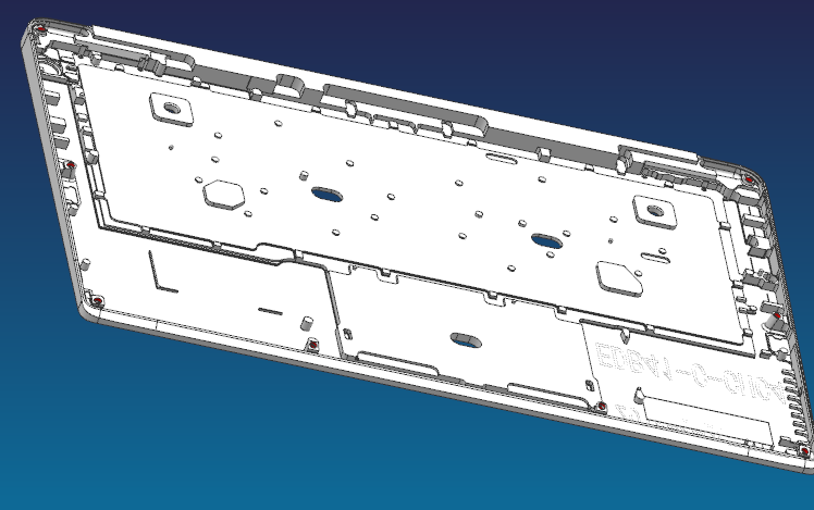 键盘外壳4.5轴钻斜孔UG编程程序模型