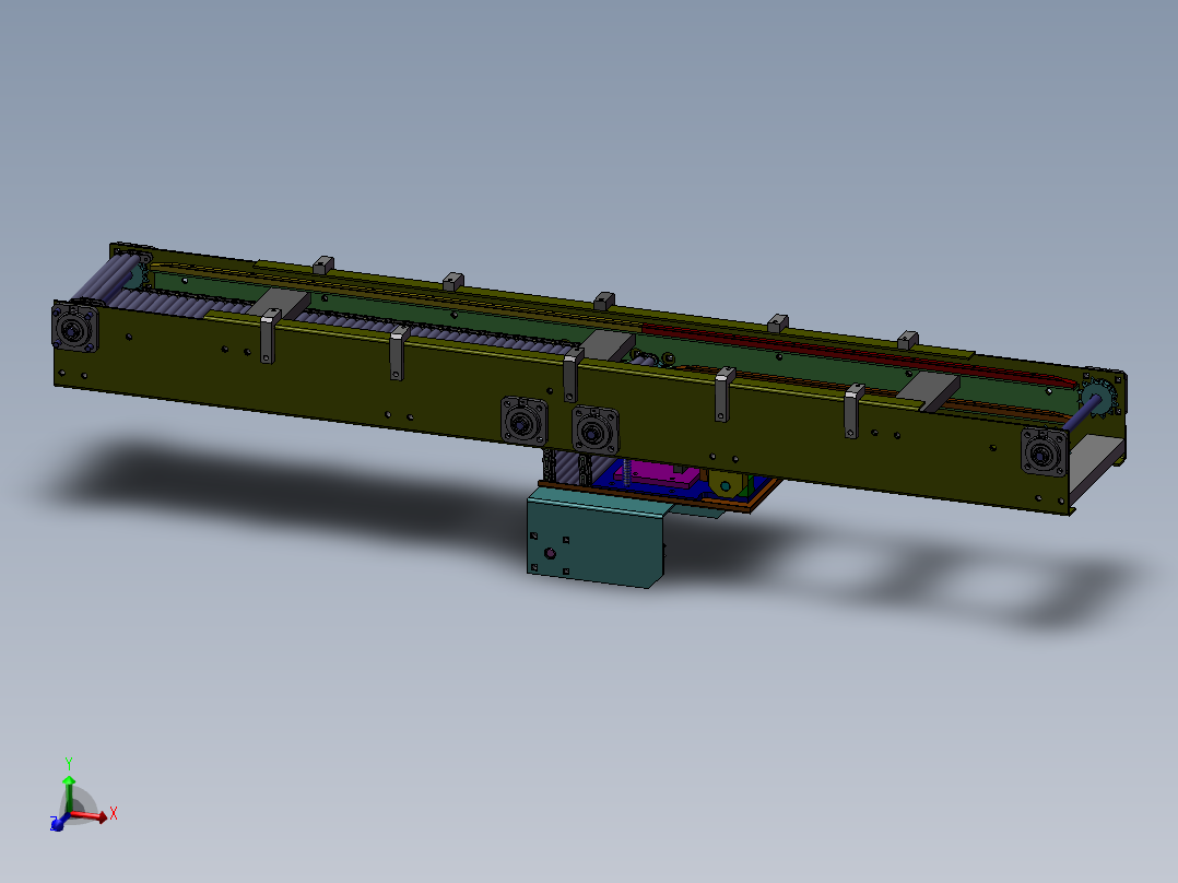 滚筒带式输送机构