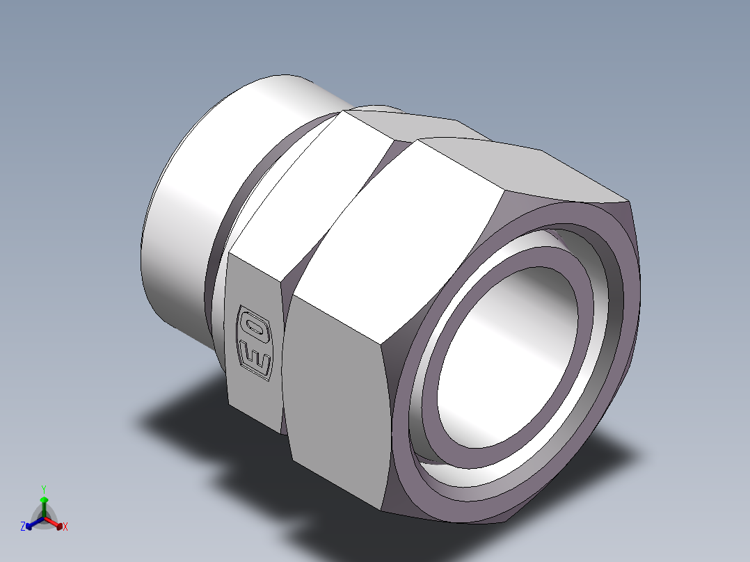 直通公制螺纹组合接头、2MC-48-52WD主视图