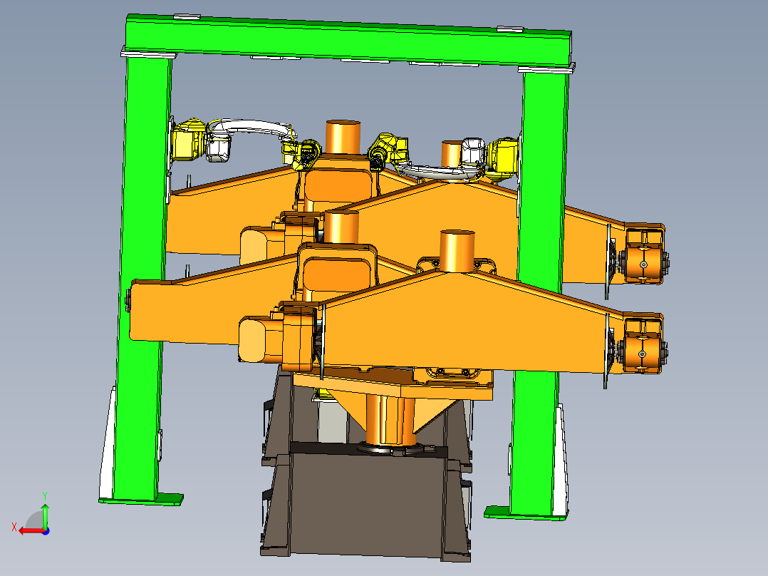 非标焊接工作站设计后视图