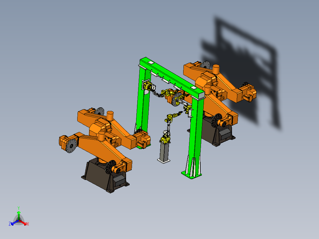 非标焊接工作站设计正等轴测图