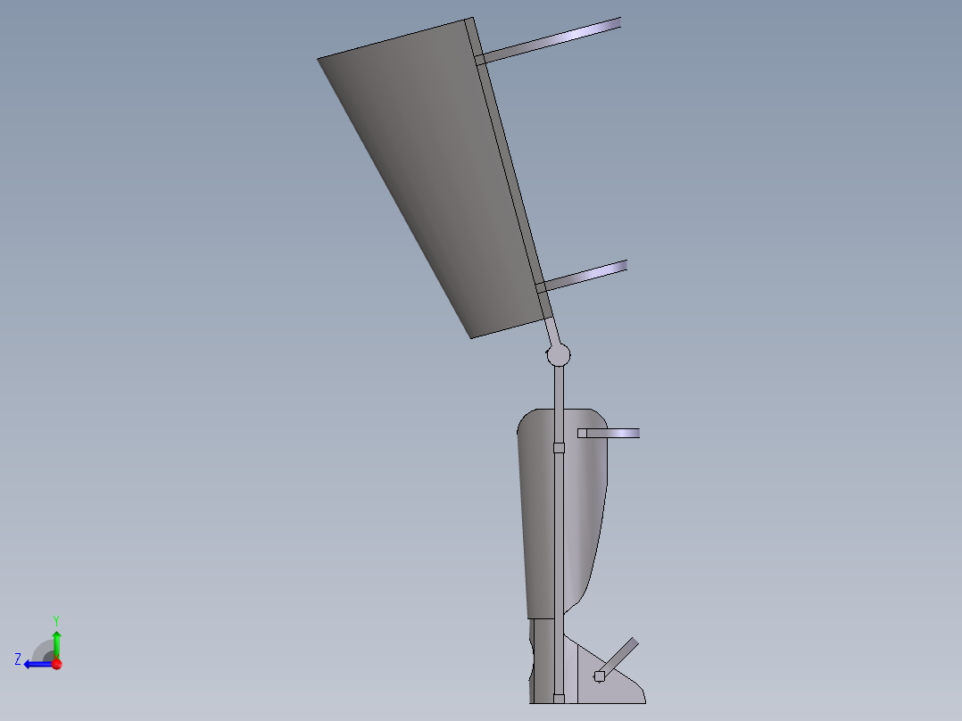 脚部辅助设备右视图