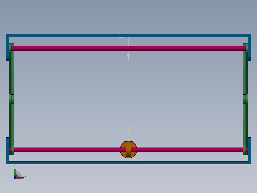 剪叉式升降机 、升降机(40)前视图