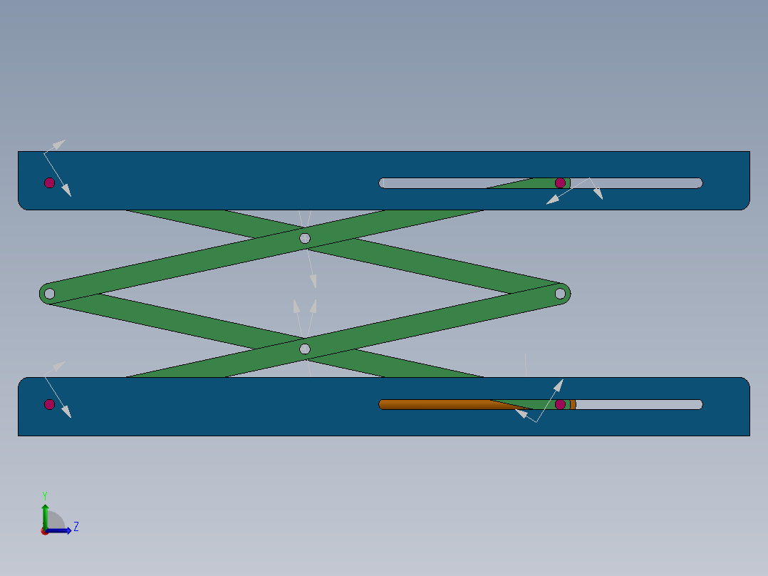 剪叉式升降机 、升降机(40)左视图