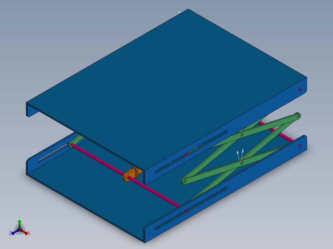 剪叉式升降机 、升降机(40)正等轴测图