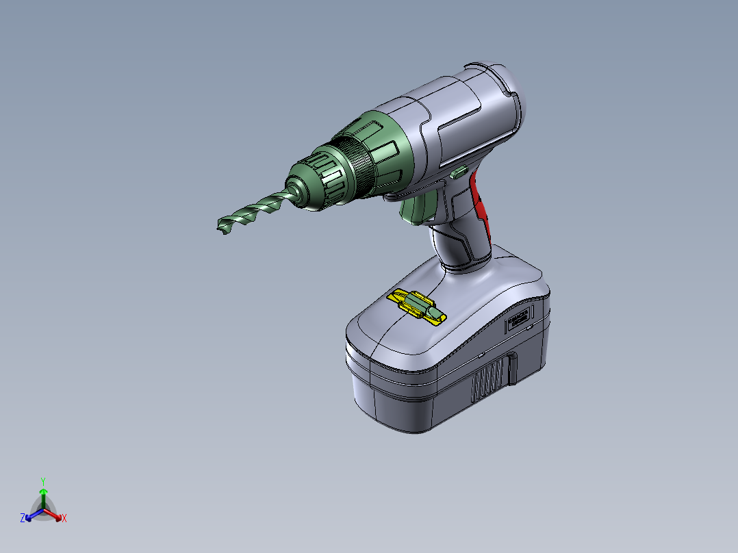 电钻(25)正等轴测图