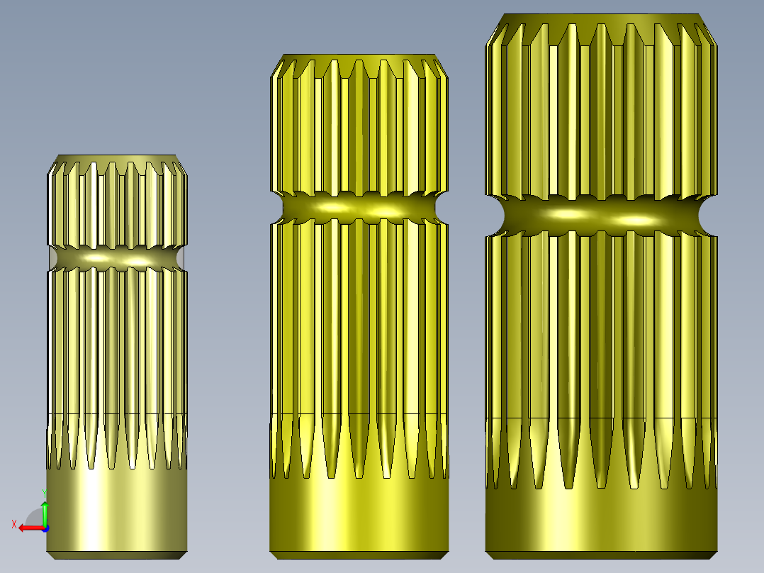 B2005314-动力输出(PTO) 外部花键型号后视图