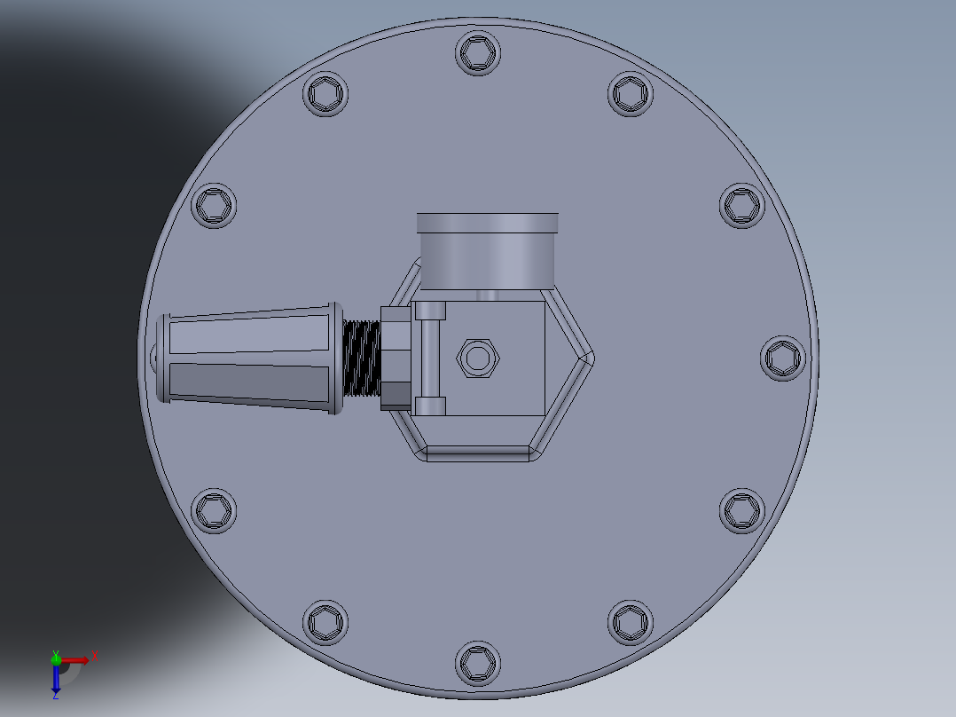 A2005333-流体压力调节器 GRACO俯视图