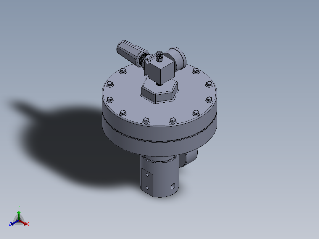 A2005333-流体压力调节器 GRACO正等轴测图