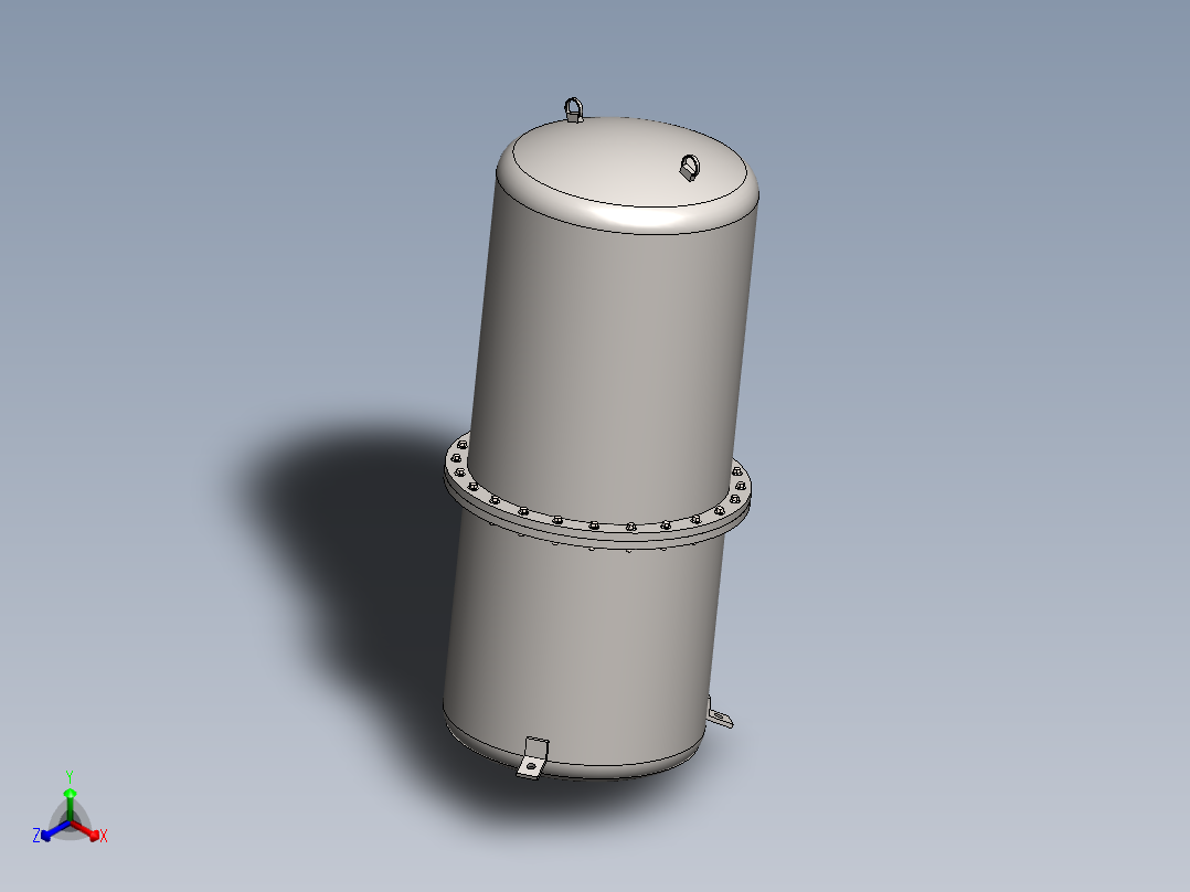 真空室 Solidworks 模型正等轴测图