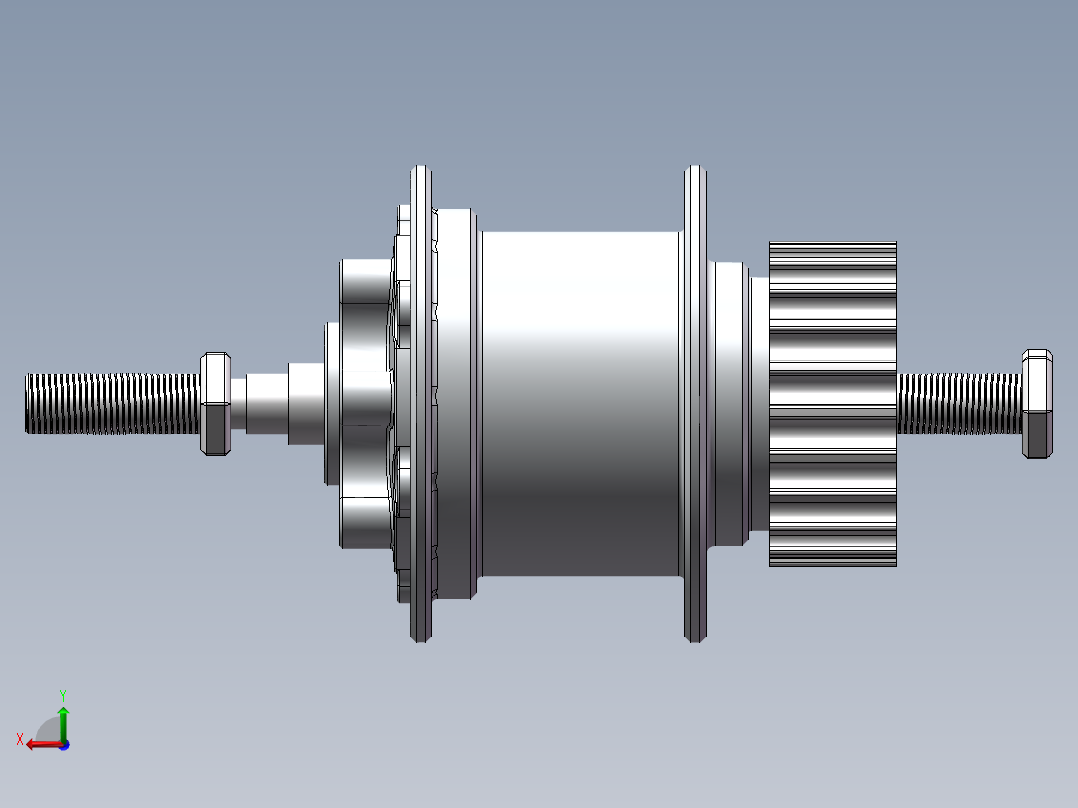 皮带轮版后视图