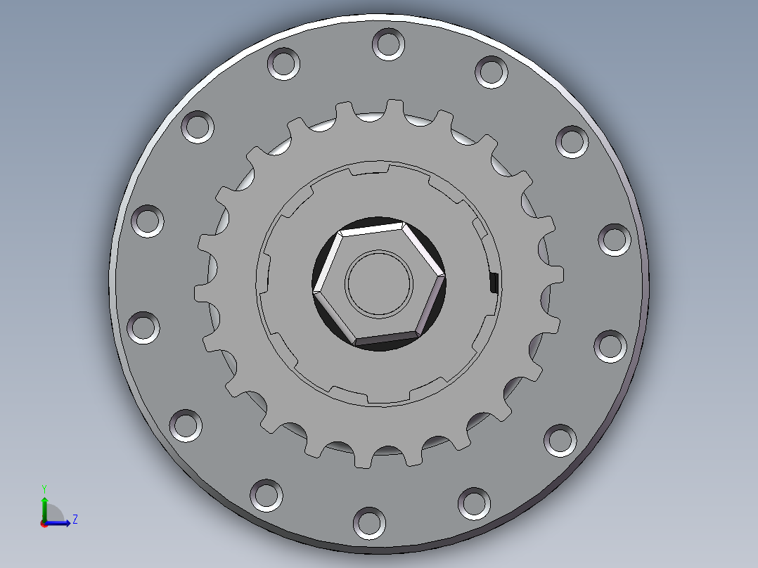 皮带轮版左视图