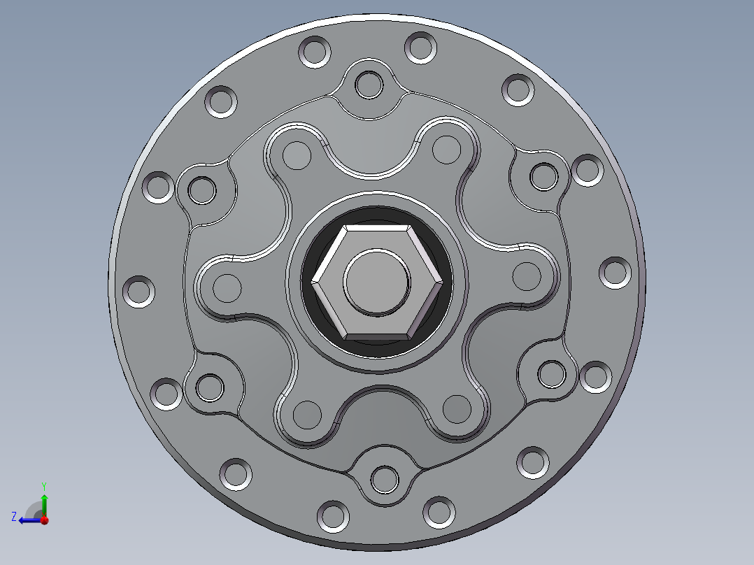 皮带轮版右视图